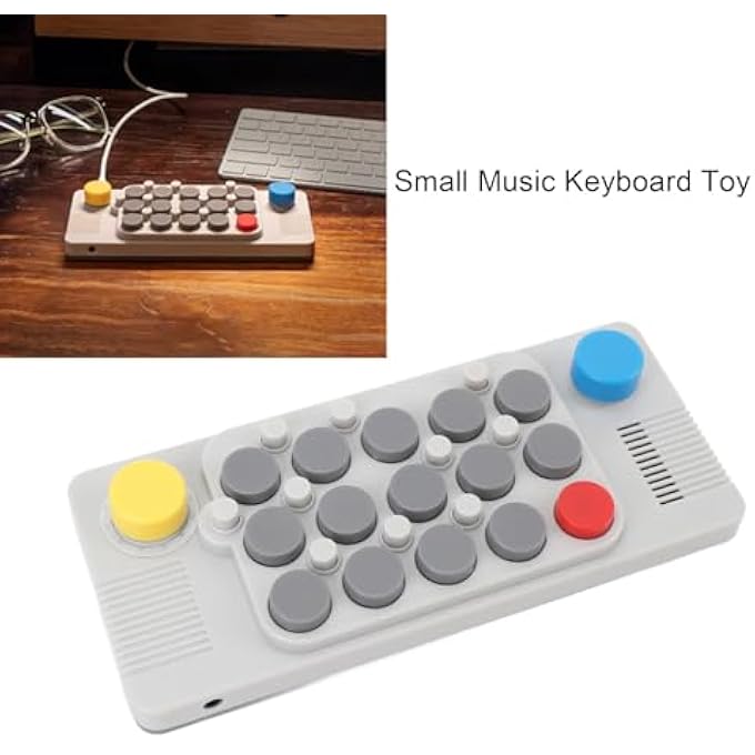 PORTABLE SMALL KEYBOARD WITH 3.5MM HEADPHONE JACK, ELECTRONIC MUSIC KEYBOARD TOY RECHARGEABLE ORGAN PIANO FOR KIDS, EASY TO PLAY WITH ARRAY LAYOUTS - Image 4